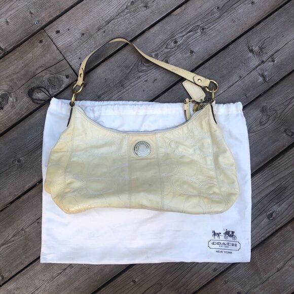 Rare Coach Purse Cream/White - Picture 9 of 16